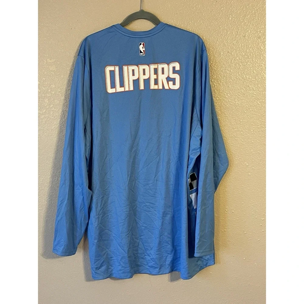 Men's 3XL NWOT Los Angeles Clippers Nike City Edition Warm‎ Up Long Sleeve Shirt